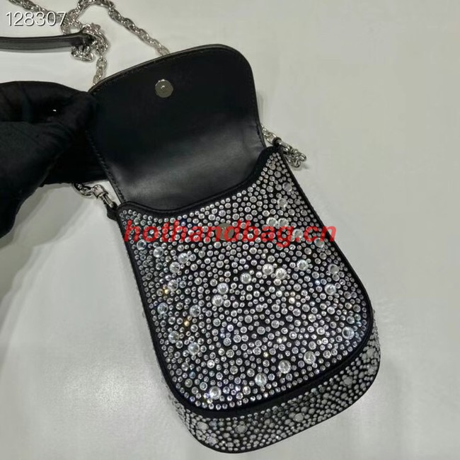 Prada Prada crystal mini-bag 1BH185 black