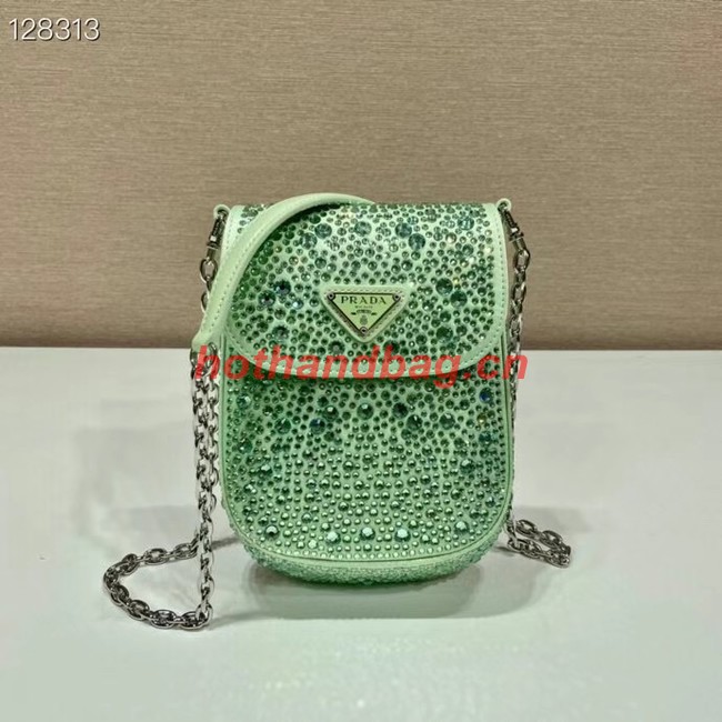 Prada Prada crystal mini-bag 1BH185 green