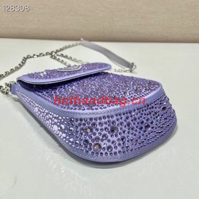 Prada Prada crystal mini-bag 1BH185 purple