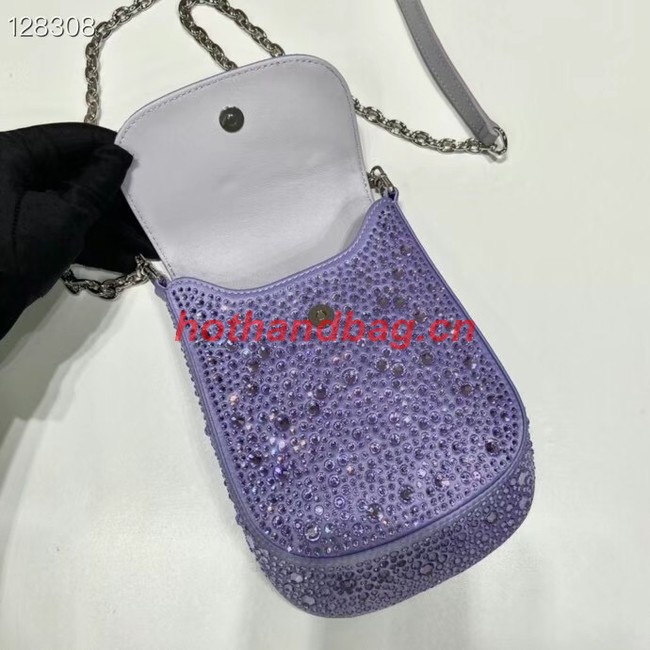 Prada Prada crystal mini-bag 1BH185 purple