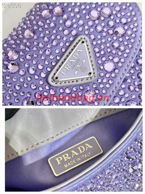 Prada Prada crystal mini-bag 1BH185 purple