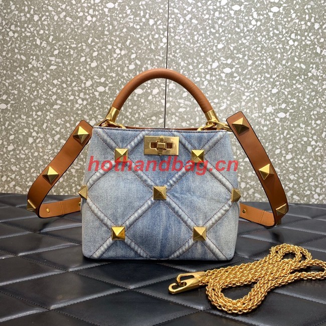 Medium VALENTINO ROMAN STUD chain Denim XW1197