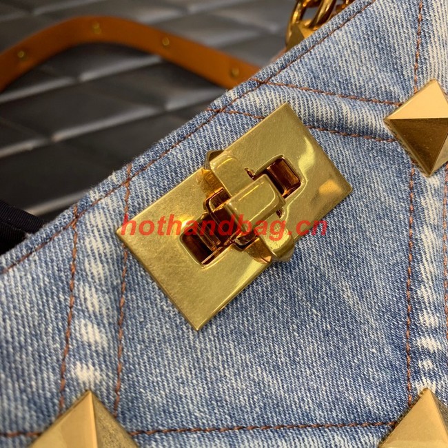 Medium VALENTINO ROMAN STUD chain Denim XW1197