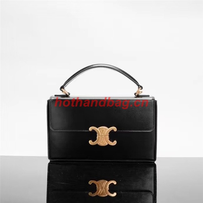 Celine SMALL CUIR TRIOMPHE IN SMOOTH CALFSKIN 199992 BLACK