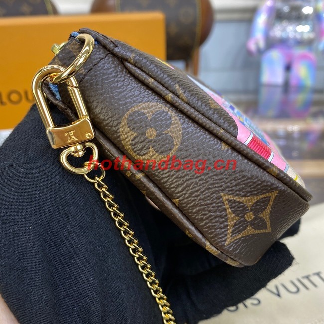 Louis Vuitton MINI POCHETTE ACCESSOIRES M81637 Blue