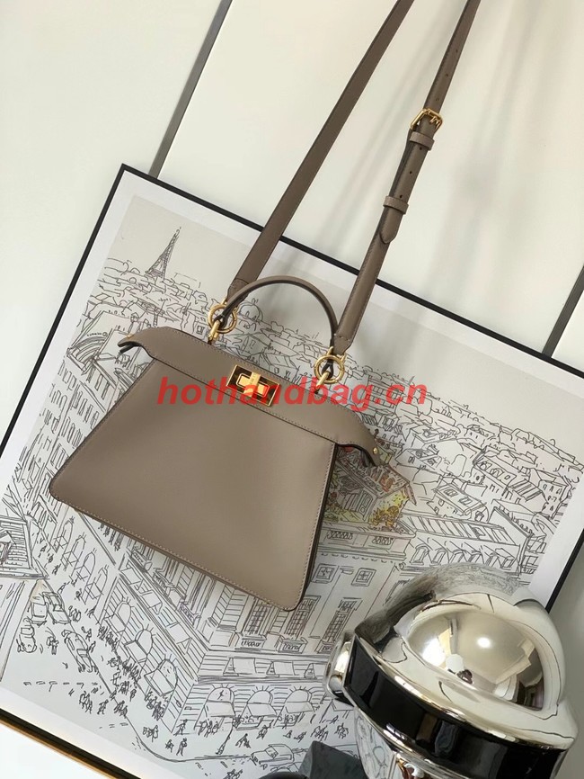 Fendi Peekaboo Iseeu Small leather bag 8BN327A gray