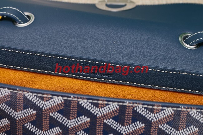 Goyard Calfskin Leather shoulder bag 9967 dark blue