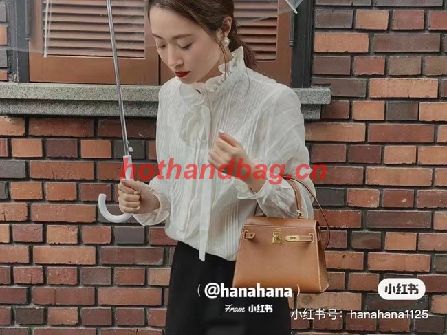 Hermes Kelly 20cm Shoulder Bags Epsom KL2750 brown&gold