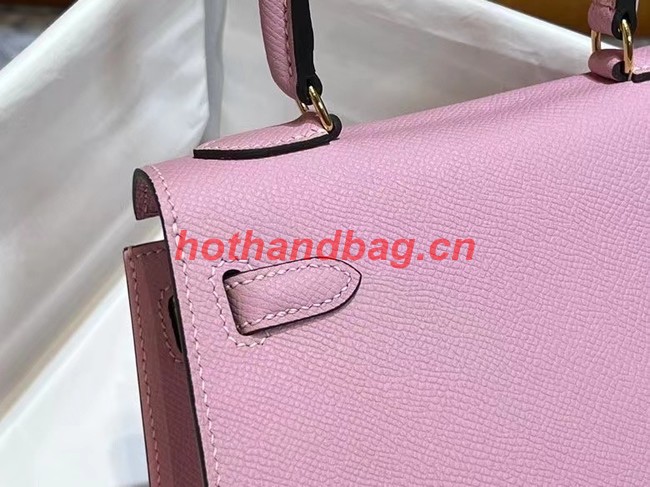 Hermes Kelly 20cm Shoulder Bags Epsom KL2750 light pink&gold