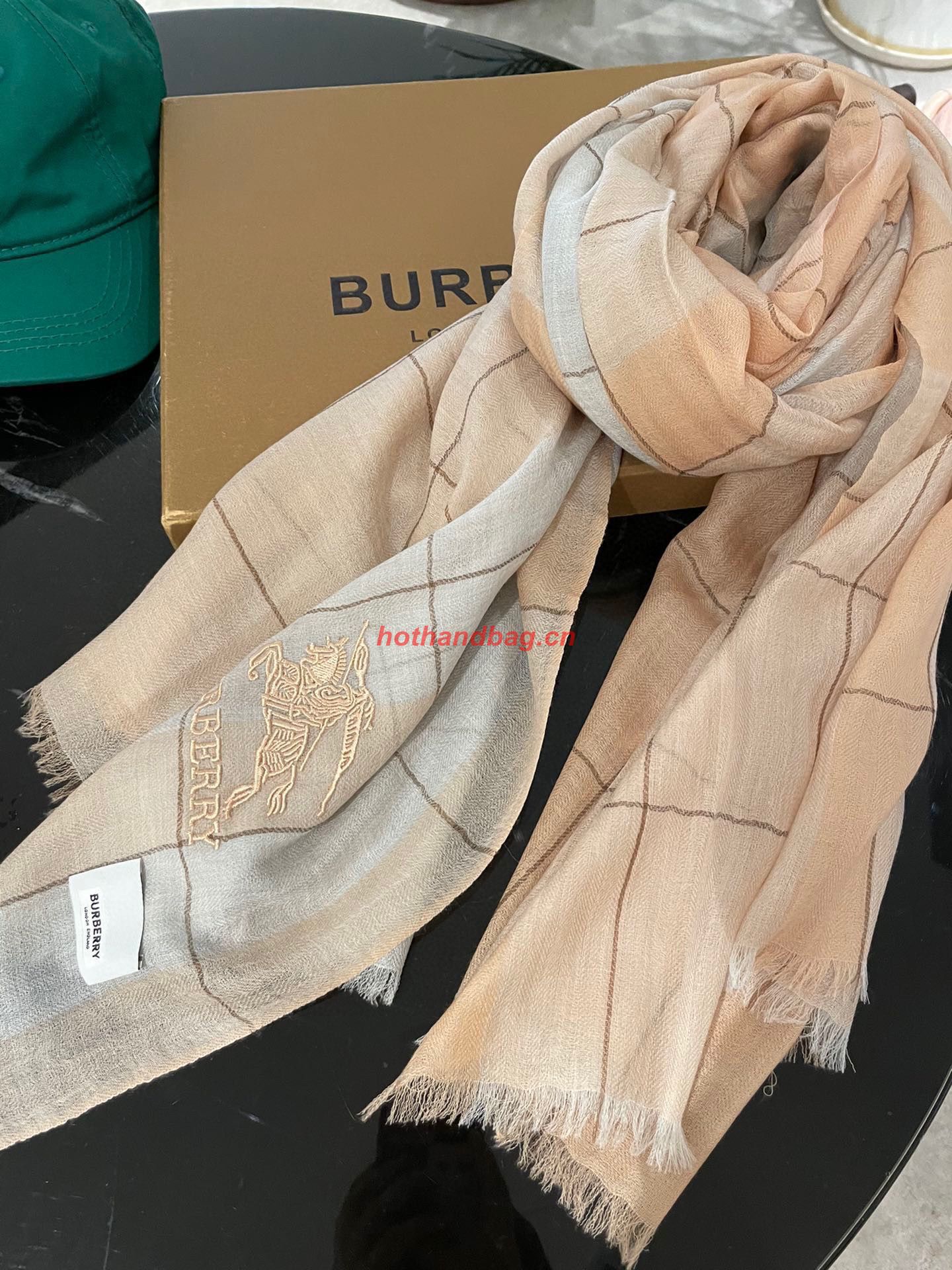 Burberry Wool Scarf BB6320 Beige