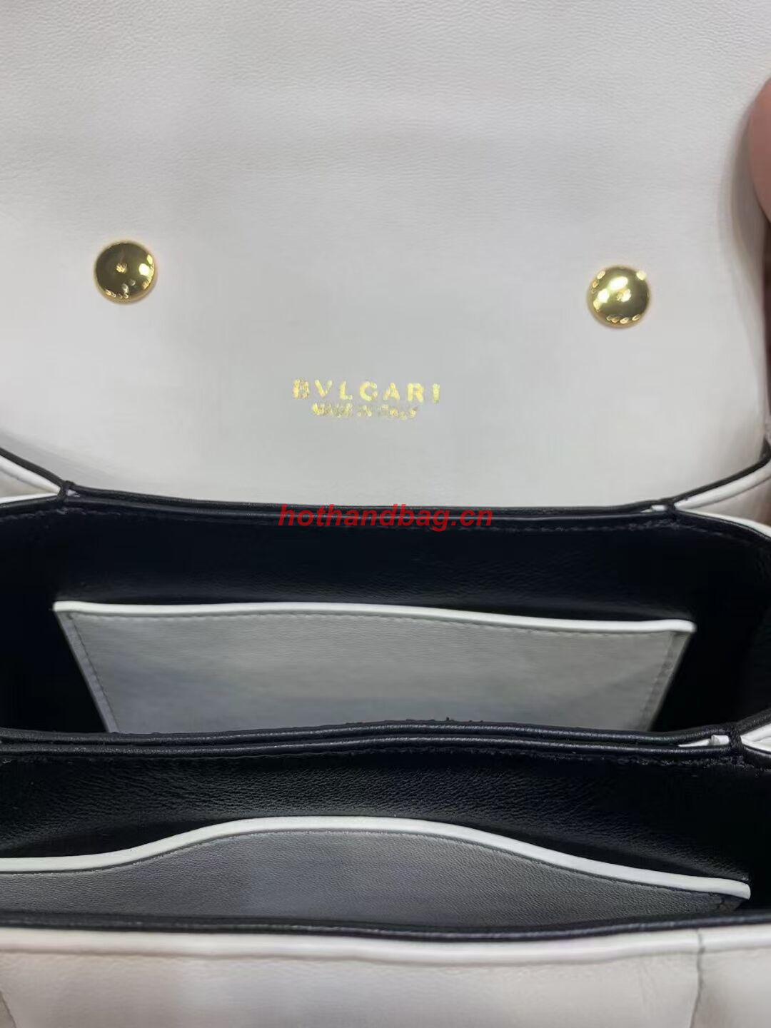 Bvlgari Serpenti Forever leather crossbody bag B282923 white