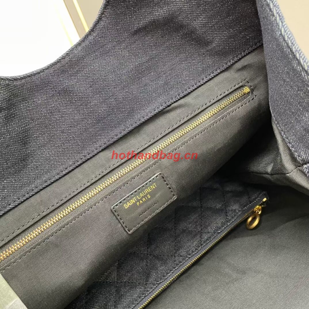 SAINT LAURENT SHOPPING Denim bag Y205320 dark blue