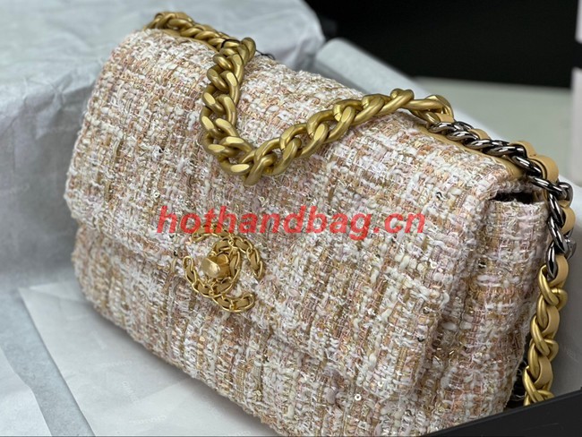 CHANEL 19 HANDBAG AS1160&AS1161 light pink