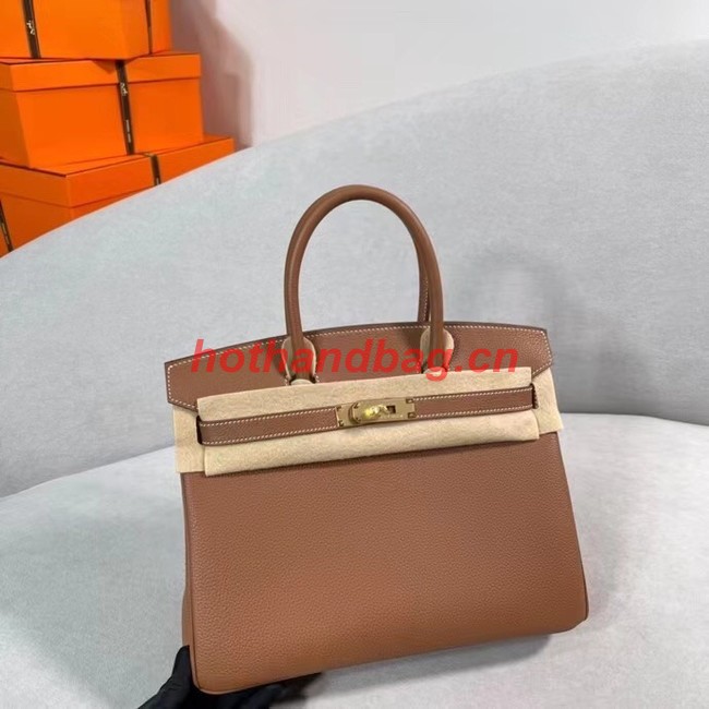 Hermes Original Togo Leather HB30O brown