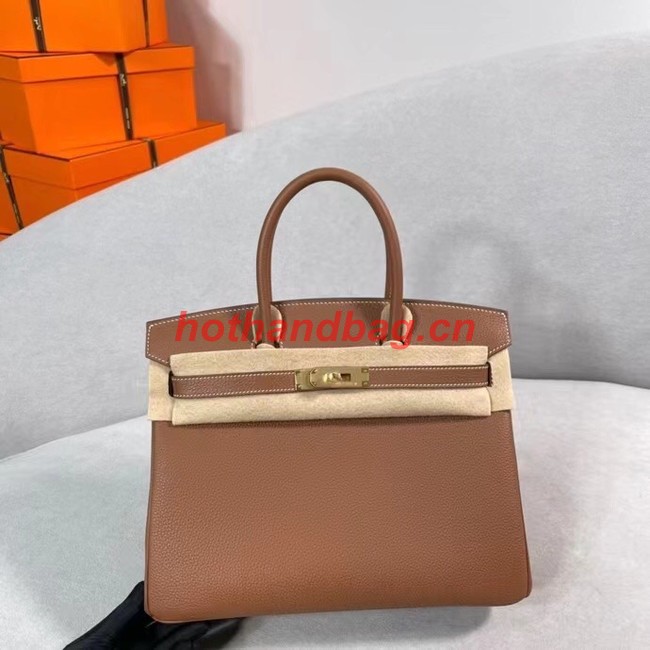 Hermes Original Togo Leather HB30O brown