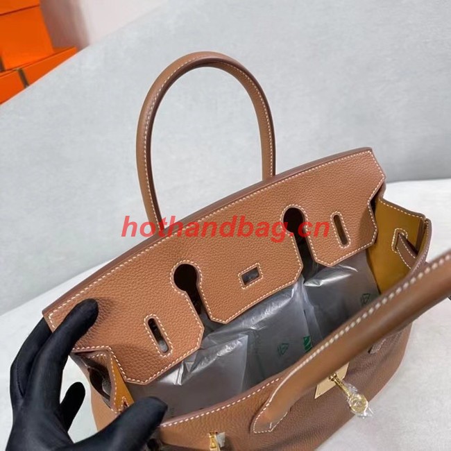 Hermes Original Togo Leather HB30O brown