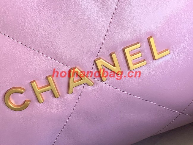 LARGE BACK PACK CHANEL 22 AS3313 Lavender&GOLD