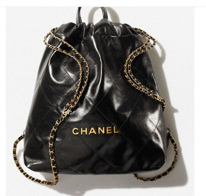 LARGE BACK PACK CHANEL 22 AS3313 BLACK&GOLD