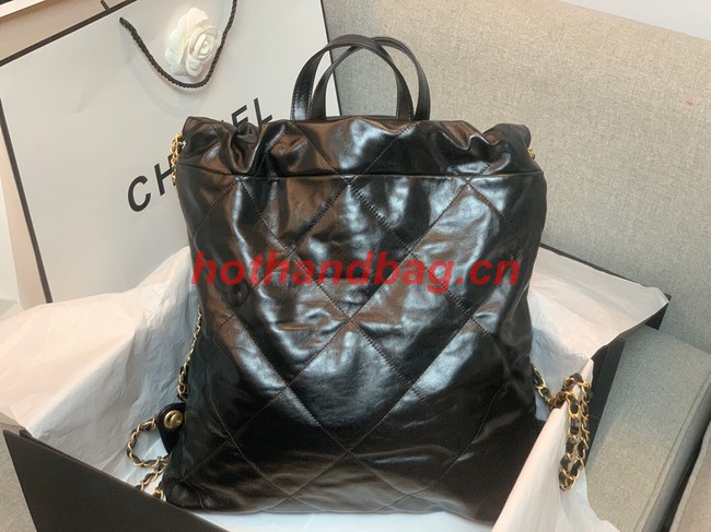 LARGE BACK PACK CHANEL 22 AS3313 BLACK&WHITE