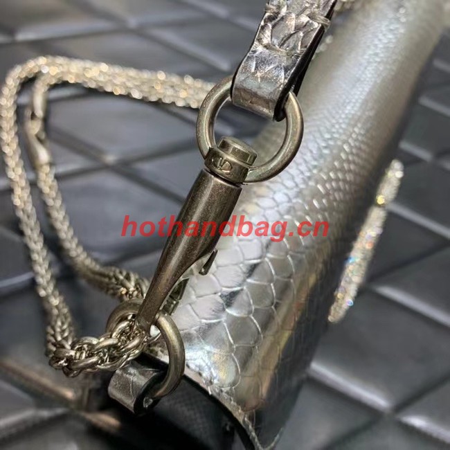 VALENTINO Loco Crystal bag 2B0K30 silver