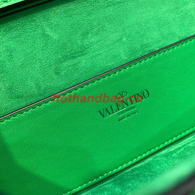 VALENTINO MINI LOCO imitation crystal shoulder bag WB0K53SL green