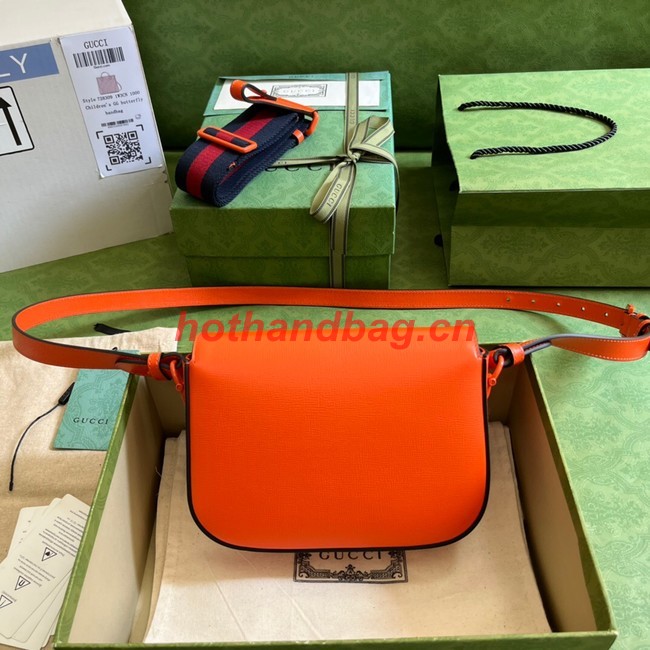 Gucci Horsebit 1955 small shoulder bag 726226 Orange