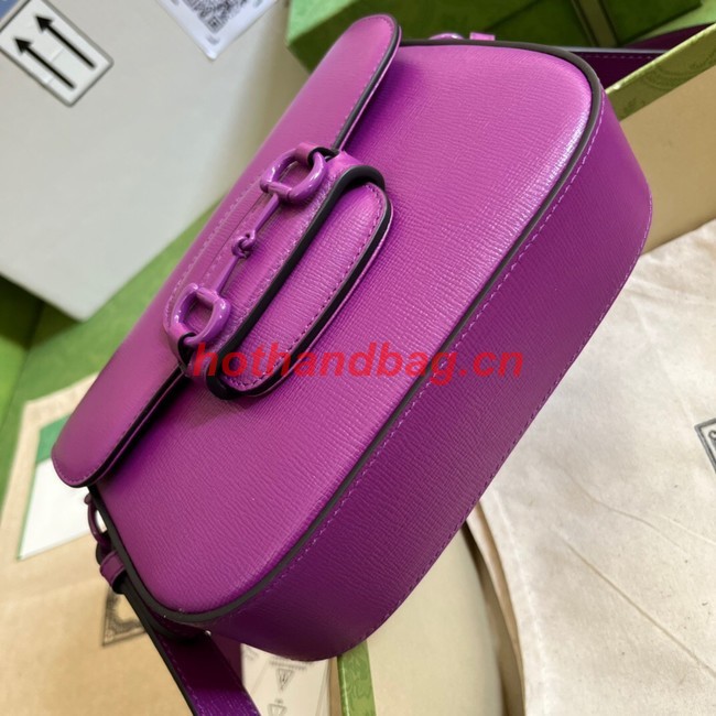 Gucci Horsebit 1955 small shoulder bag 726226 Purple