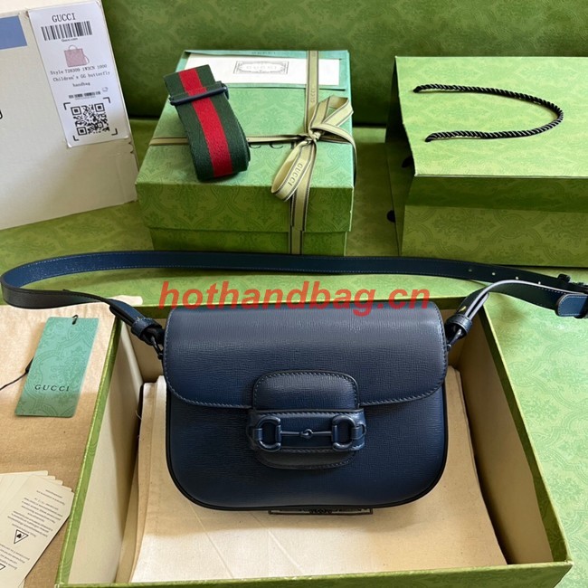 Gucci Horsebit 1955 small shoulder bag 726226 blue