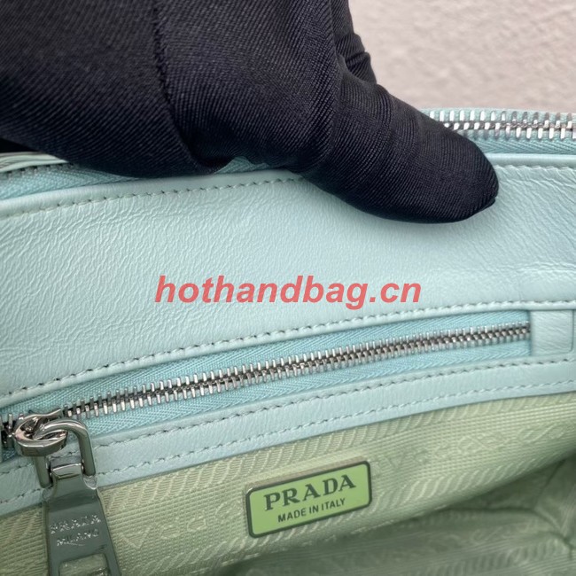 Prada Galleria satin mini-bag with crystals 1BA906 green