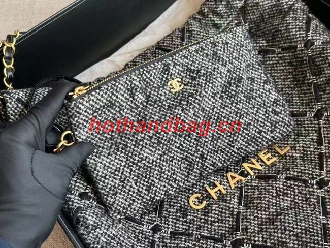 CHANEL 22 HANDBAG AS3261 gray