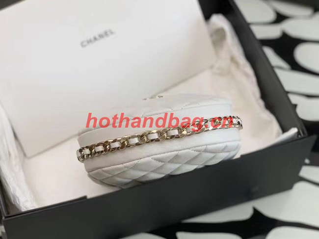 Chanel POUCH Lambskin & Gold-Tone Metal AP3095 White