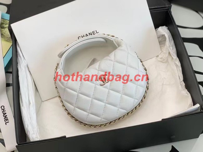 Chanel POUCH Lambskin & Gold-Tone Metal AP3095 White