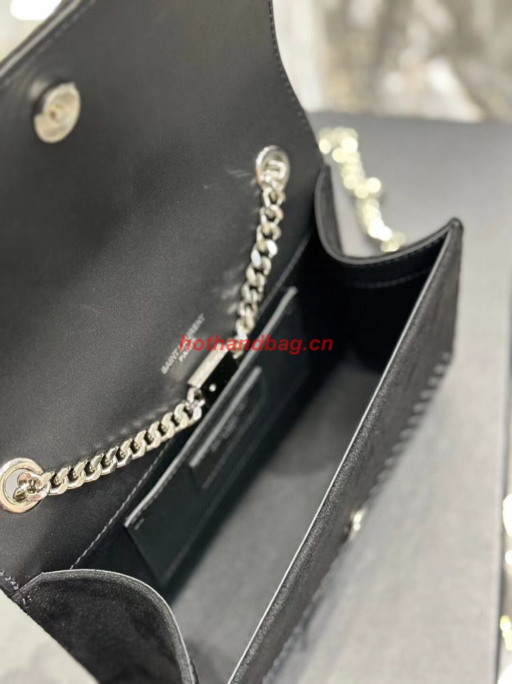 SAINT LAUREN KATE SMALL CHAIN BAG Y769330 BLACK