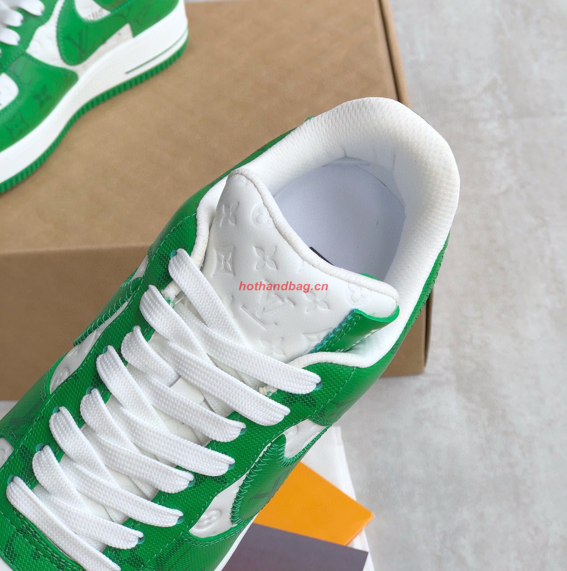 Louis Vuitton & Nike Air Force1low sneaker 63210 Green