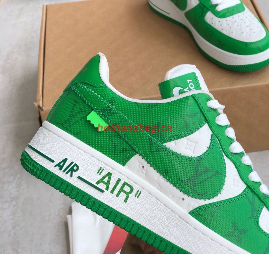 Louis Vuitton & Nike Air Force1low sneaker 63210 Green