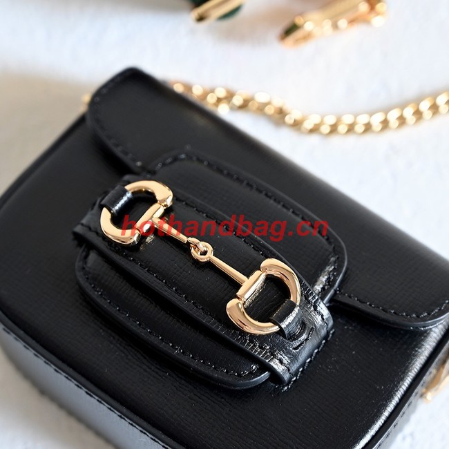 Gucci Horsebit 1955 strap wallet 699760 Black 