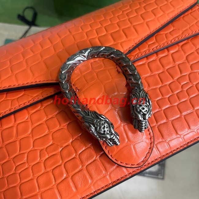 Gucci Dionysus Alligator pattern small shoulder bag 400249 orange