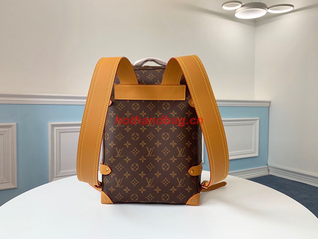 Louis Vuitton Monogram Canvas Original Leather Backpack M44752