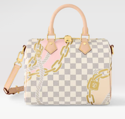 Louis Vuitton Speedy Bandouliere 25 N40473 white