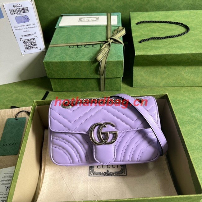 Gucci GG Marmont matelasse shoulder bag 447632 Lilac