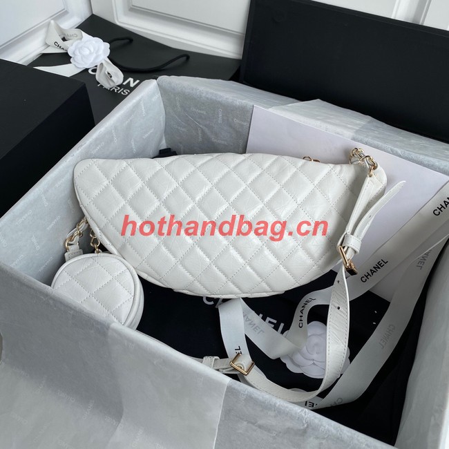 Chanel Bodypack Sheepskin Leather AS1077 white