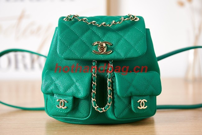 Chanel MINI BACKPACK AS3787 GREEN