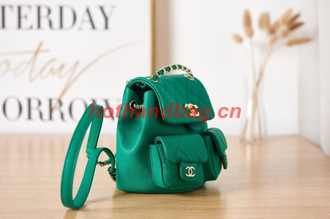 Chanel MINI BACKPACK AS3787 GREEN