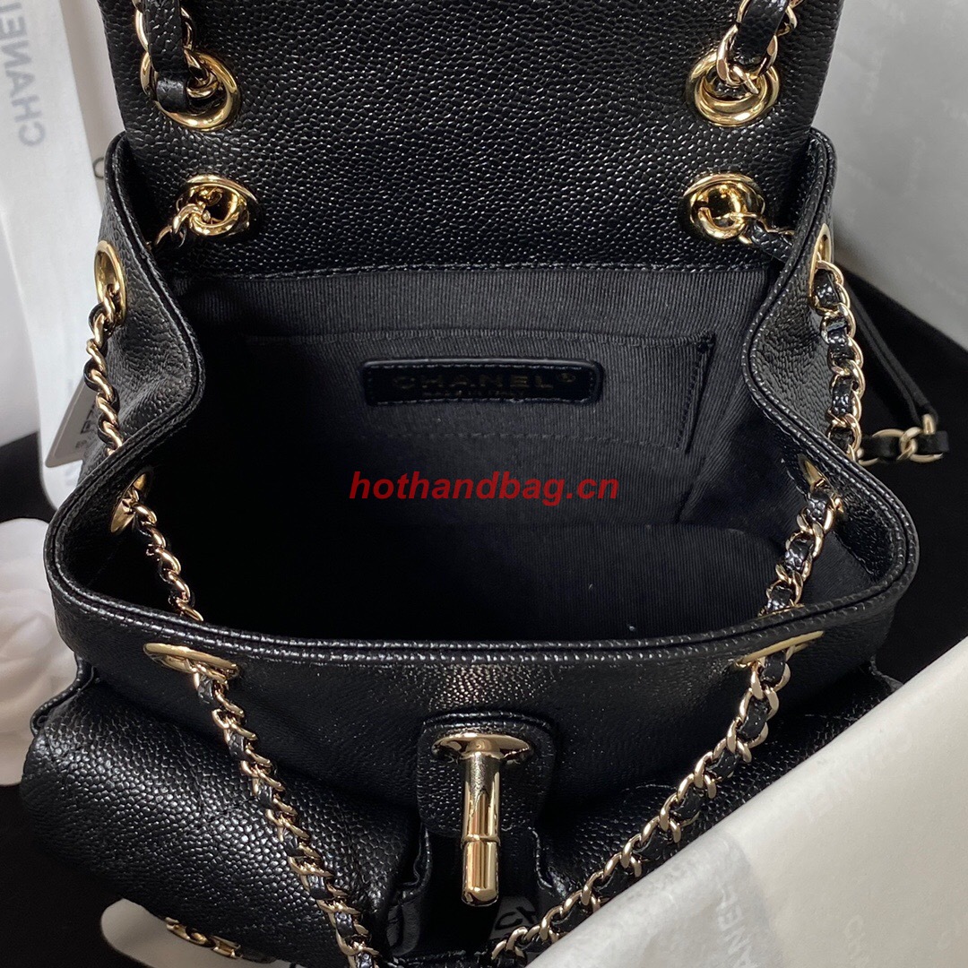 Chanel MINI BACKPACK AS3787 bLACK