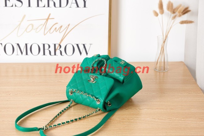 Chanel SMALL BACKPACK AS3860 green