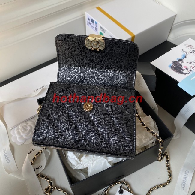 CHANEL CLUTCH WITH CHAIN AP3237 black