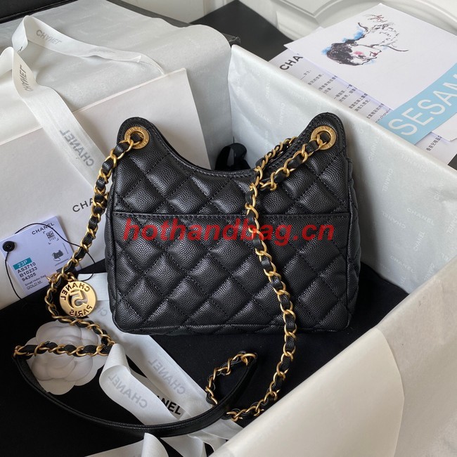 Chanel SMALL HOBO BAG AS3710 BLACK