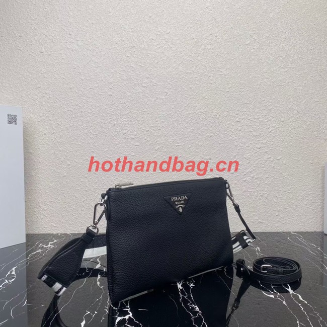 Prada Leather shoulder bag 1BH050 black