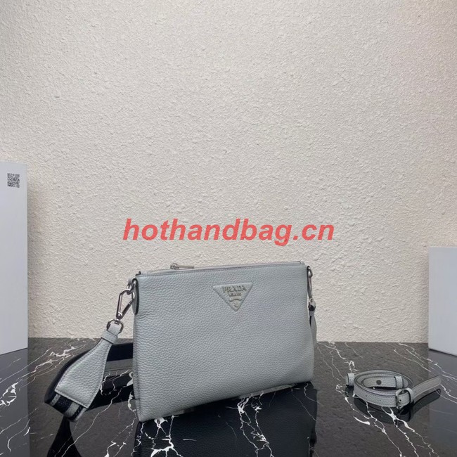 Prada Leather shoulder bag 1BH050 light blue