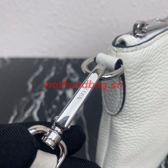 Prada Leather shoulder bag 1BH050 white